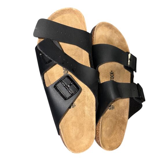 Men\'s 11-11.5 Birkenstock Arizona Sandals in Black EU 44 NWOB main image 5